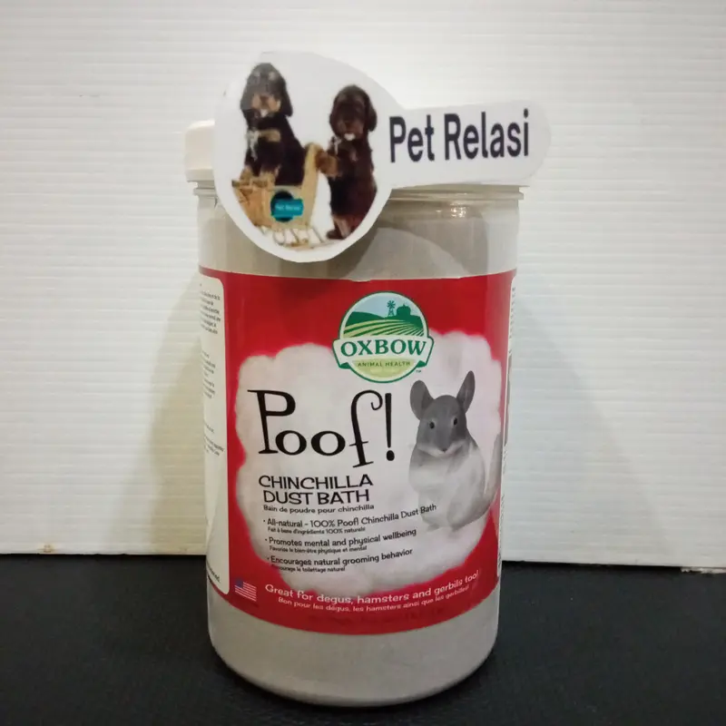Pasir Oxbow Poof Chinchilla Dust Bath 2.5 Lbs (1.13 kg) 0