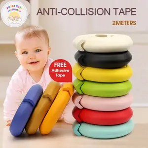 PBT Pelindung Siku Meja 2M / Sudut Sisi Meja Anak Bayi/Spons Foam Siku