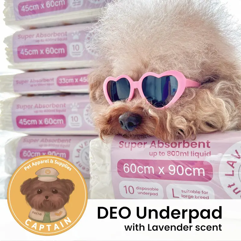 UNDERPAD ALAS PIPIS PERLAK ANJING TRAINING PAD DEO LAVENDER ANTI BOCOR 0