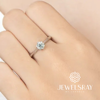 Gambar Cincin Kawin New Gaia Moissanite Ring Adjustable Diamond Look Lamaran - Tanpa Gift dari Luxoela Kota Administrasi Jakarta Barat 3 Tokopedia