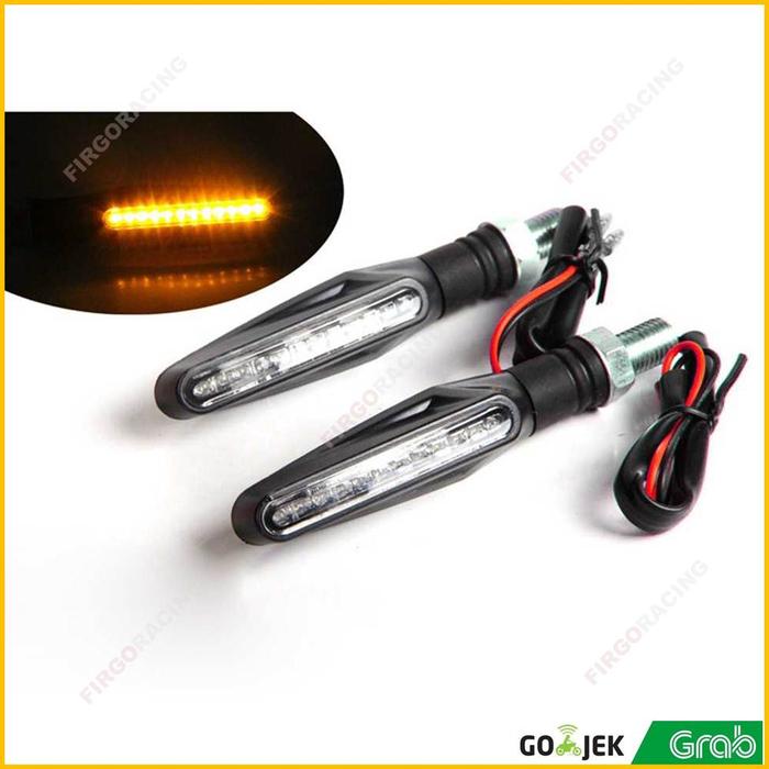 Gambar Lampu Sein LED Motor Turn Signal Indicator Blinker 2PCS dari Firgo Racing Kota Administrasi Jakarta Barat Tokopedia