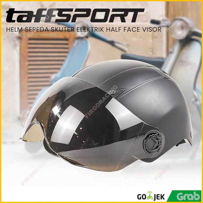 Gambar Helm Sepeda Listrik Dewasa Half Face With Kaca Visor dari Firgo Racing Kota Administrasi Jakarta Barat Tokopedia