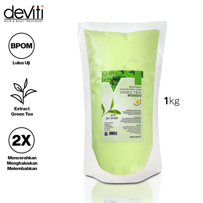 Gambar Deviti Refill Moisture Body Scrub Lulur Cream Vinidi Tea 1Kg dari Deviti Kota Administrasi Jakarta Barat Tokopedia