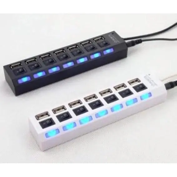 USB Hub 7 Port ON OFF / 7 Port Saklar USB 2.0 Hi Speed 2