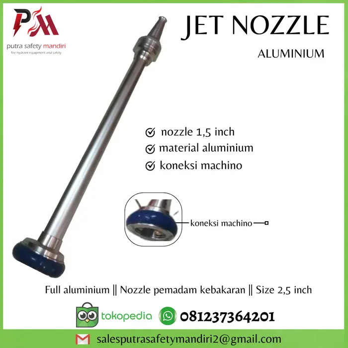 Gambar JET NOZZLE PEMADAM 1.5 2.5 INCH KONEKSI MACHINO FULL ALUMINIUM dari Putra safety mandiri 2 Kota Administrasi Jakarta Utara 5 Tokopedia