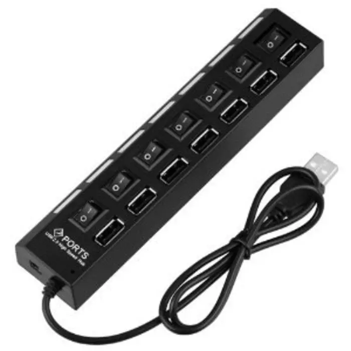 USB Hub 7 Port ON OFF / 7 Port Saklar USB 2.0 Hi Speed 1