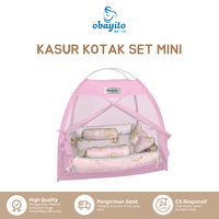 Gambar Obayito Kasur Kotak Bayi Set Kelambu Mini terbaik - As Soft Peach dari Obayito Group Kota Bekasi 1 Tokopedia