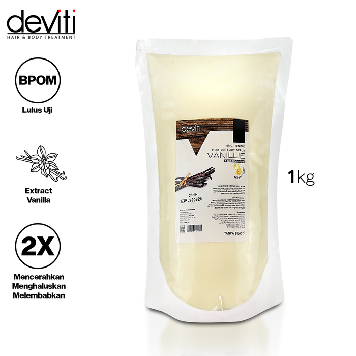 Gambar Deviti Refill Moisture Body Scrub Lulur Cream Vanillie 1Kg dari Deviti Kota Administrasi Jakarta Barat Tokopedia