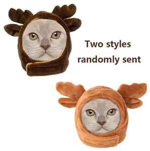 Topi Kucing Anjing Desain Custom Lucu Bahan Kain Halus