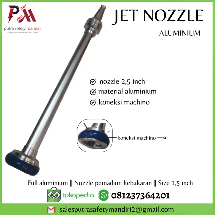 Gambar JET NOZZLE PEMADAM 1.5 2.5 INCH KONEKSI MACHINO FULL ALUMINIUM dari Putra safety mandiri 2 Kota Administrasi Jakarta Utara 4 Tokopedia