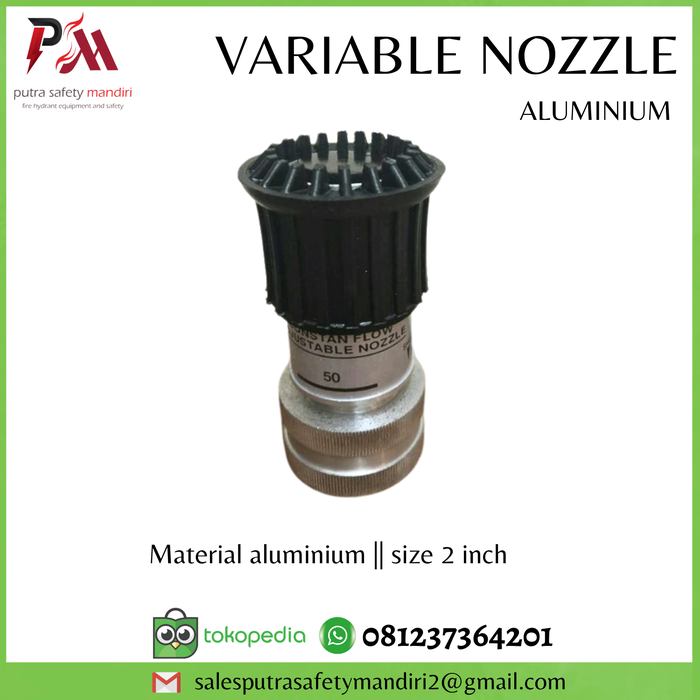 Gambar VARIABLE NOZZLE SPRAY PEMANCAR SELANG PEMADAM ALUMINIUM 1.5 2 2.5 INCH dari Putra safety mandiri 2 Kota Administrasi Jakarta Utara 5 Tokopedia