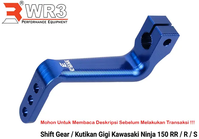 Gambar Shifter Gear Kutikan Congkelan Footstep Operan Gigi WR3 Ninja 150 RR R - Biru dari WR3 Kota Administrasi Jakarta Barat 2 Tokopedia