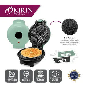 Kirin Waffle Toaster -KWT 400R Round