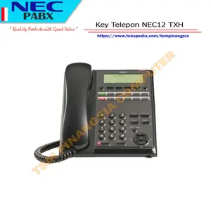 Telepon Digital NEC IP7WW-12TXH Seri SL2100 LCD Display Full-Duplex Hands-Free 12 Programmable Keys