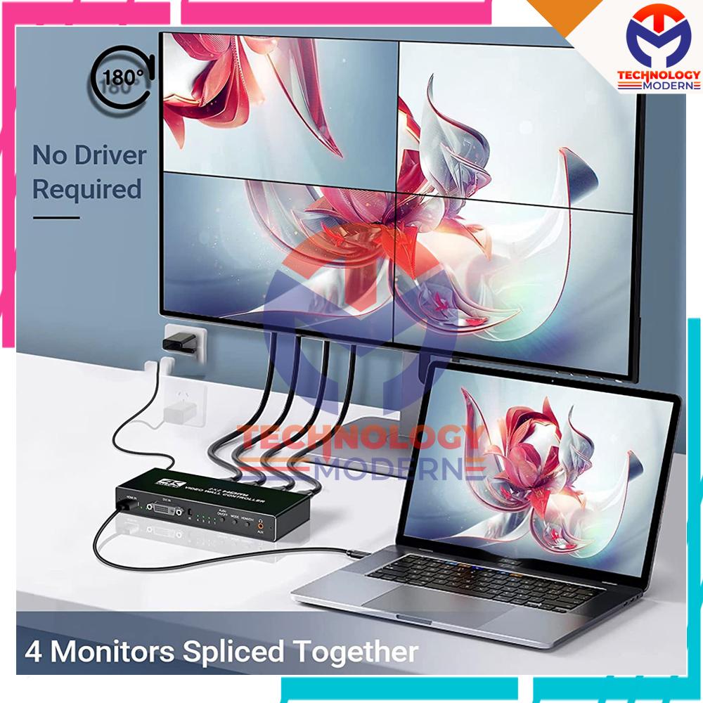 HDMI Video Wall Controller 2x2 Support HDMI DVI Input Merk PVSPA