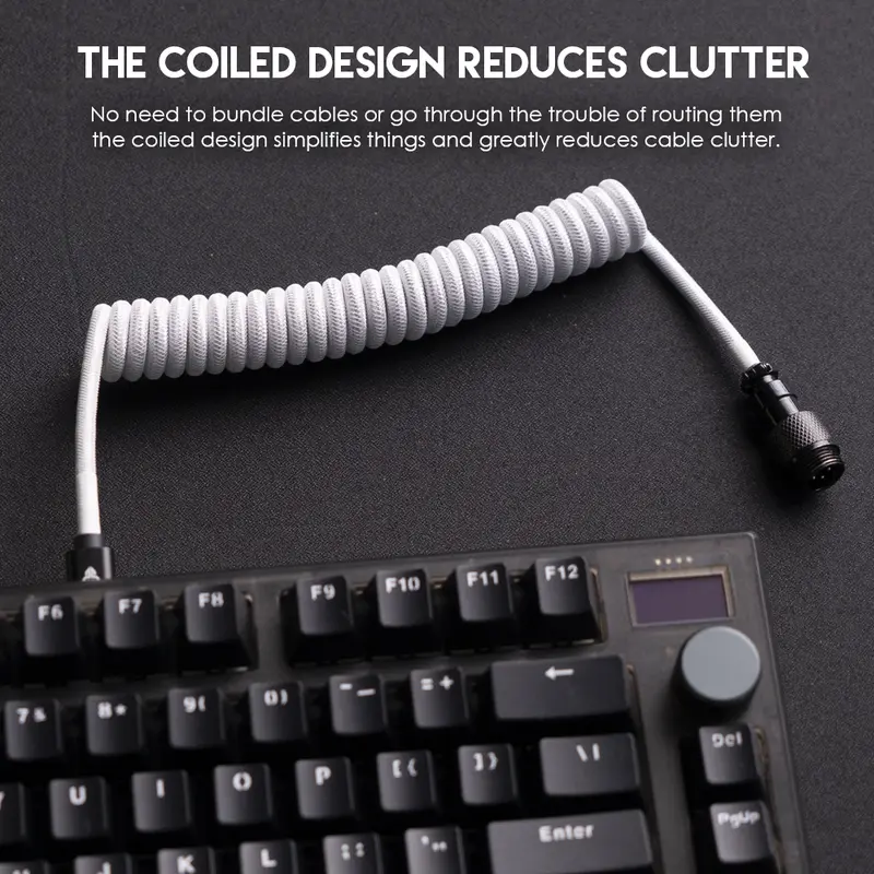 Cable Coiled Fantech AC701 Cable For Mechanical Gaming Keyboard
