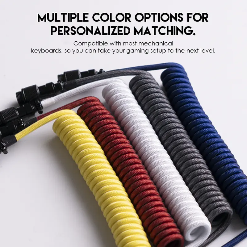 Cable Coiled Fantech AC701 Cable For Mechanical Gaming Keyboard