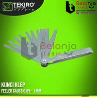 Gambar Tekiro Kunci Klep Feeler Gauge 0.05 - 1 MM 13 Blade Fuller Alat Ukur Celah Kualitas Tinggi untuk Valve Clearance dari Belanja Teknik Kota Bogor 3 Tokopedia