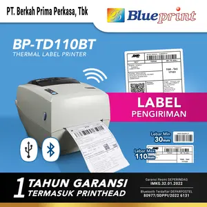 Printer Barcode Thermal Label Resi A6 BLUEPRINT TD110BT USB + BLUETOTH