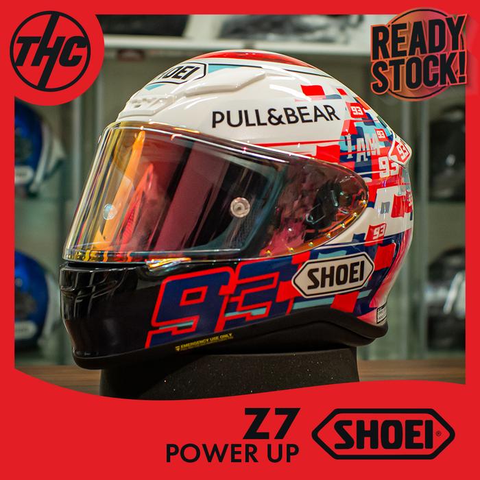 Jual SHOEI Z7 MARQUEZ POWER UP Z-7 FULL FACE HELM MOTOR FULL FACE