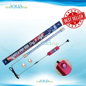 lampu kandila Pro Red day & night view 400 600 800 lampu aquarium