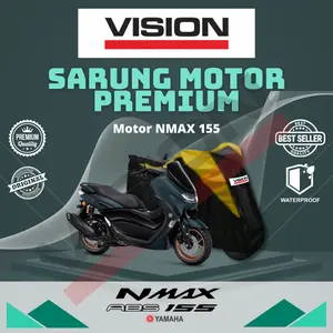 Premium cover motor /sarung motor vision Yamaha Nmax outdoor dan indoor tebal waterproof
