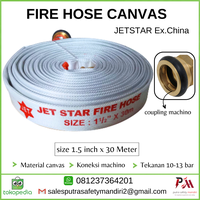 Gambar SELANG PEMADAM FIRE HOSE CANVAS JETSTAR CHINA 1.5"x 30M MACHINO 10BAR dari Putra safety mandiri 2 Kota Administrasi Jakarta Utara 1 Tokopedia