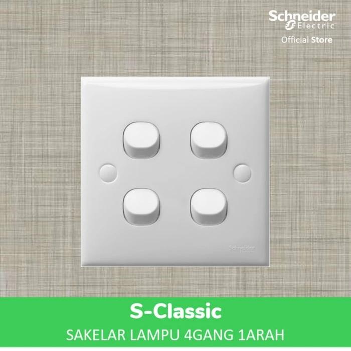Gambar Saklar Lampu 4 Gang Clipsal S-Classic E34 Schneider dari Voltadigital12 Kota Yogyakarta Tokopedia