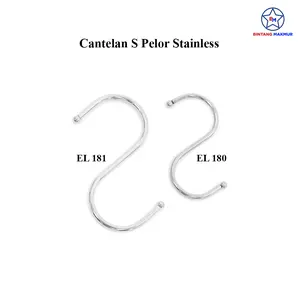 Cantolan Hook S stainless Cantelan Hanger Baju S Multifungsi import