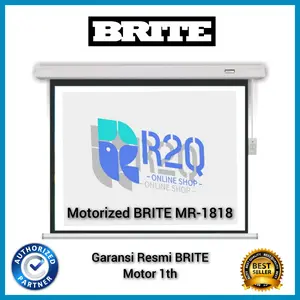 Layar Proyektor BRITESCREEN MR1818 70" Motorized