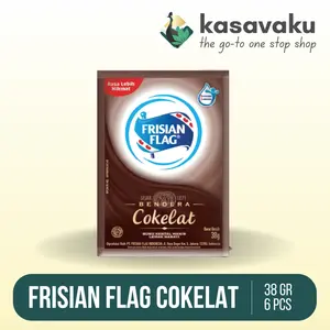 Susu Bendera Kental Manis coklat Frisian Flag renceng (isi 6 sachet)