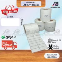Gambar SATO Stiker Label Barcode Thermal 33x15 MM 2Line Isi 2.000 Pcs untuk Printer Barcode Direct Thermal Xprinter, Zebra, Argox dari Autobarcode Kota Surabaya 5 Tokopedia
