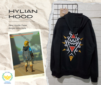 Gambar Jaket Hoodie Zipper Pria Wanita Zelda Link Hylian Hood - L dari Hyrule Merchandise Kab. Bekasi 3 Tokopedia