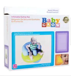 Baby Grow Inflatable Chair Safety Sit Bather Kursi Duduk Sofa Bayi