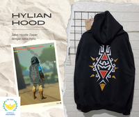 Gambar Jaket Hoodie Zipper Pria Wanita Zelda Link Hylian Hood - L dari Hyrule Merchandise Kab. Bekasi 4 Tokopedia