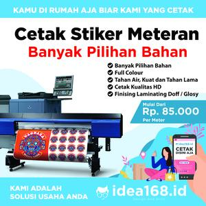 CETAK STIKER METERAN VINYL RITRAMA TRANSPARANT ONEWAY LAMINATING MURAH