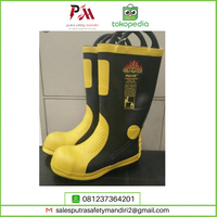 Gambar SEPATU BOOTS PEMADAM TAHAN API HARVIK FIRE FIGHTER SAFETY SIZE 39-43 dari Putra safety mandiri 2 Kota Administrasi Jakarta Utara 2 Tokopedia