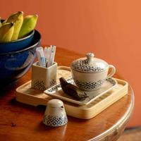 Gambar Sugar Stick Holder / Tempat Gula Jenggala Batik Kawung 5 cm Putih dari Jenggala Keramik Bali Kab. Badung 4 Tokopedia