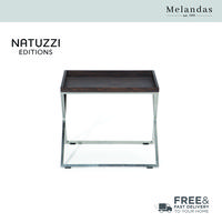 Gambar Natuzzi Editions Conversano Accent Table Nickel - Canaleto Walnut dari La-Z-Boy Indonesia Kota Tangerang 3 Tokopedia