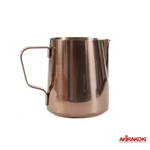 Akirakoki Milk Jug Stainless Steel (Gold, Rose Gold, and Colorful)