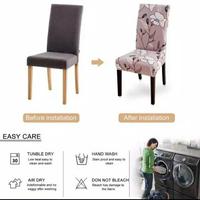 Gambar Cover kursi makan sarung kursi makan stretch elastis motif polos dari Zura Home Kota Tangerang 4 Tokopedia