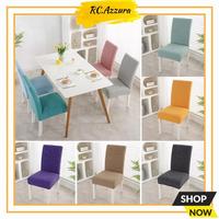 Gambar Cover kursi makan sarung kursi makan stretch elastis motif polos dari Zura Home Kota Tangerang 1 Tokopedia