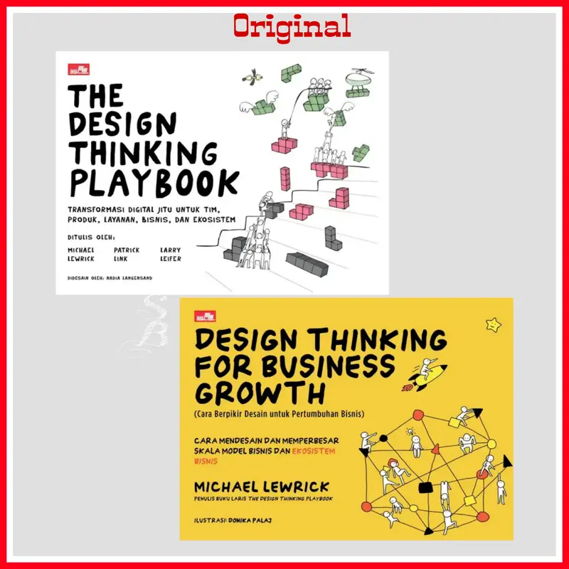 Paket 2 Buku The Design Thinking Playbook & For Business Growth - Shop ...