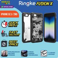 Gambar Ringke Compatible For iPhone SE 3/ 2 / 8 / 7 Fusion X Casing Softcase Tahan Banting - Stand Black dari ShowcaseFever Kota Administrasi Jakarta Utara 1 Tokopedia