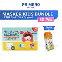 Gambar Masker Medis Primero 3ply Anak - Box isi 50 Pcs - Leci dari PRIMERO STORE OFFICIAL Kota Tangerang 1 Tokopedia