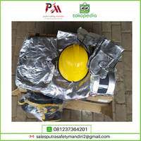 Gambar FIREMAN SUIT ALUMINIUM SAFETY BAJU PEMADAM TAHAN API 600 °C FULLSET dari Putra safety mandiri 2 Kota Administrasi Jakarta Utara 2 Tokopedia
