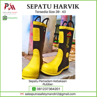 Gambar SEPATU BOOTS PEMADAM TAHAN API HARVIK FIRE FIGHTER SAFETY SIZE 39-43 dari Putra safety mandiri 2 Kota Administrasi Jakarta Utara 1 Tokopedia