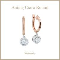 Gambar Anting Berlian Wanda - Ciara Dangle  - Earrings - Round 0.18 carat two tone dari Wanda House Of Jewels Kota Administrasi Jakarta Pusat 1 Tokopedia