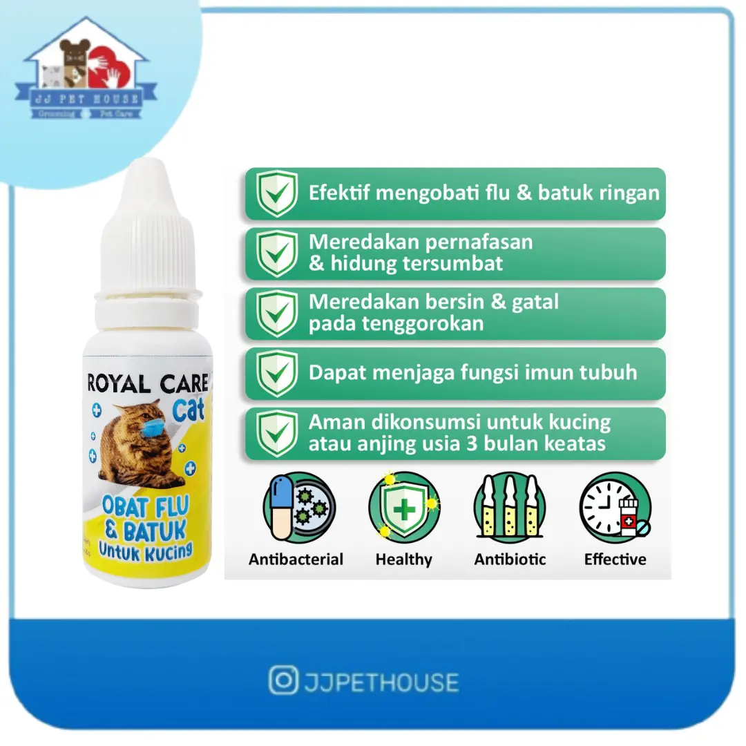 OBAT FLU KUCING ROYAL CARE FLU CAT 10ML