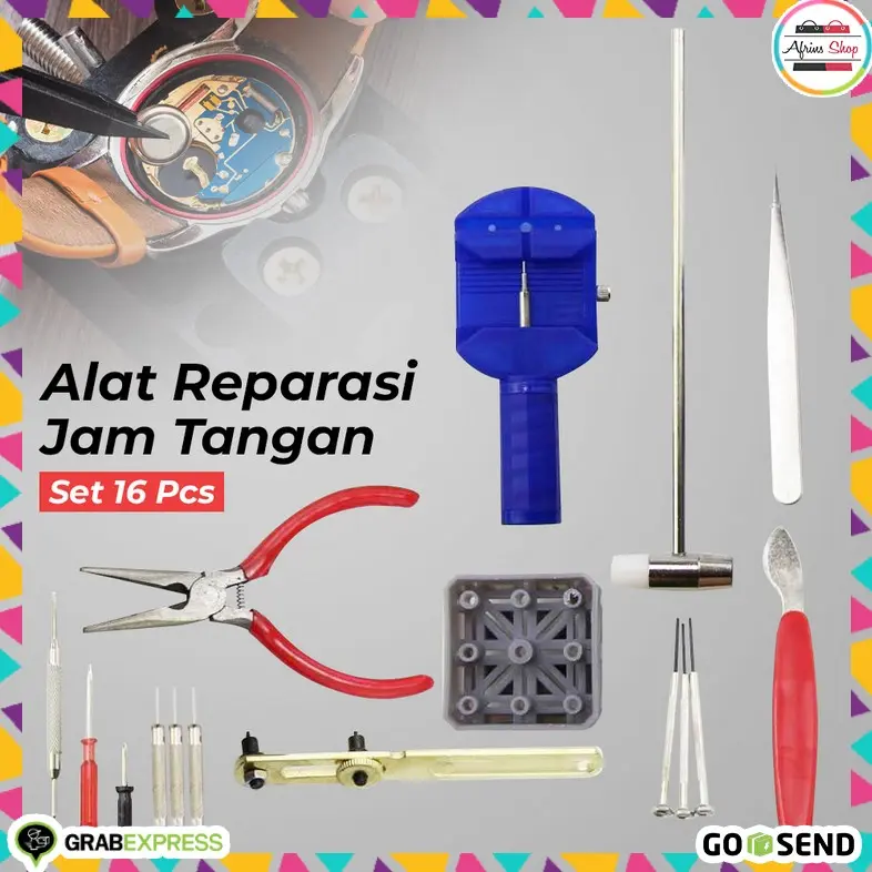 Alat Reparasi Servis Jam Tangan Set 16PCS / bukan jackly watch 0